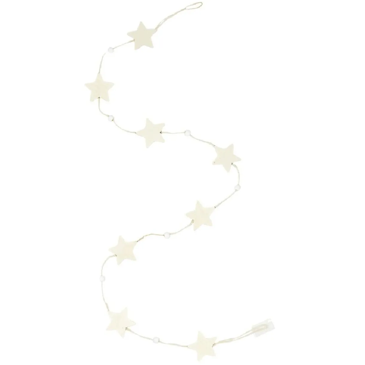 Gifi Guirlande de Noël en bois clair^ Décoration Sapin