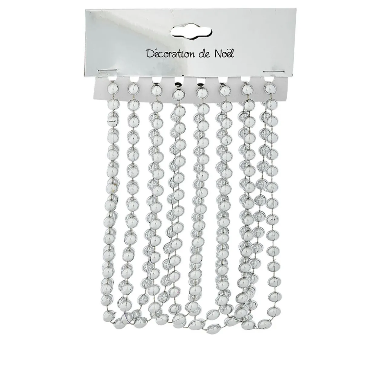 Gifi Guirlande de Noël perle argent 2,70 m^ Décoration Sapin