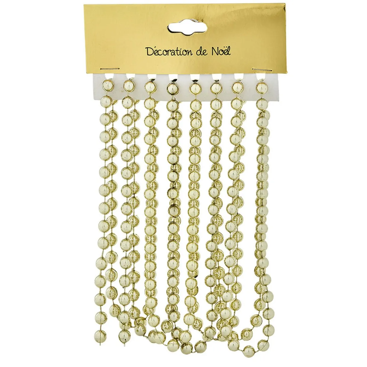 Gifi Guirlande de Noël perle dorée 2,70 m^ Décoration Sapin