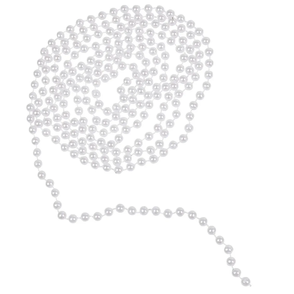 Gifi Guirlande de Noël perles blanches 2,7 m^ Décoration Sapin