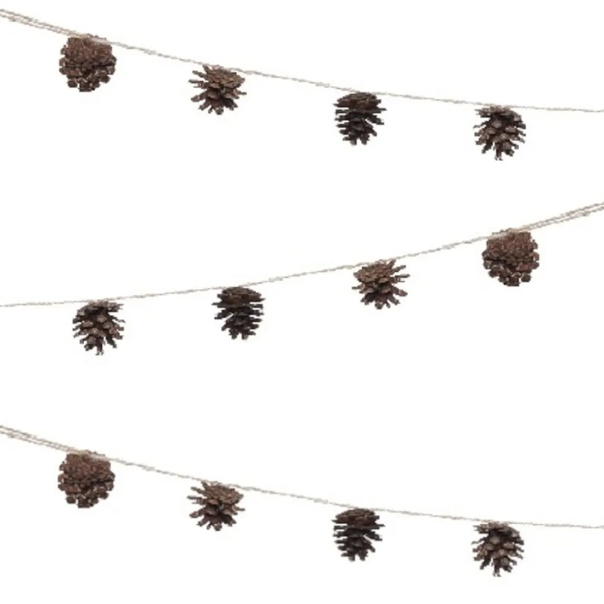 Gifi Guirlande de Noël pommes de pin^ Décoration Sapin