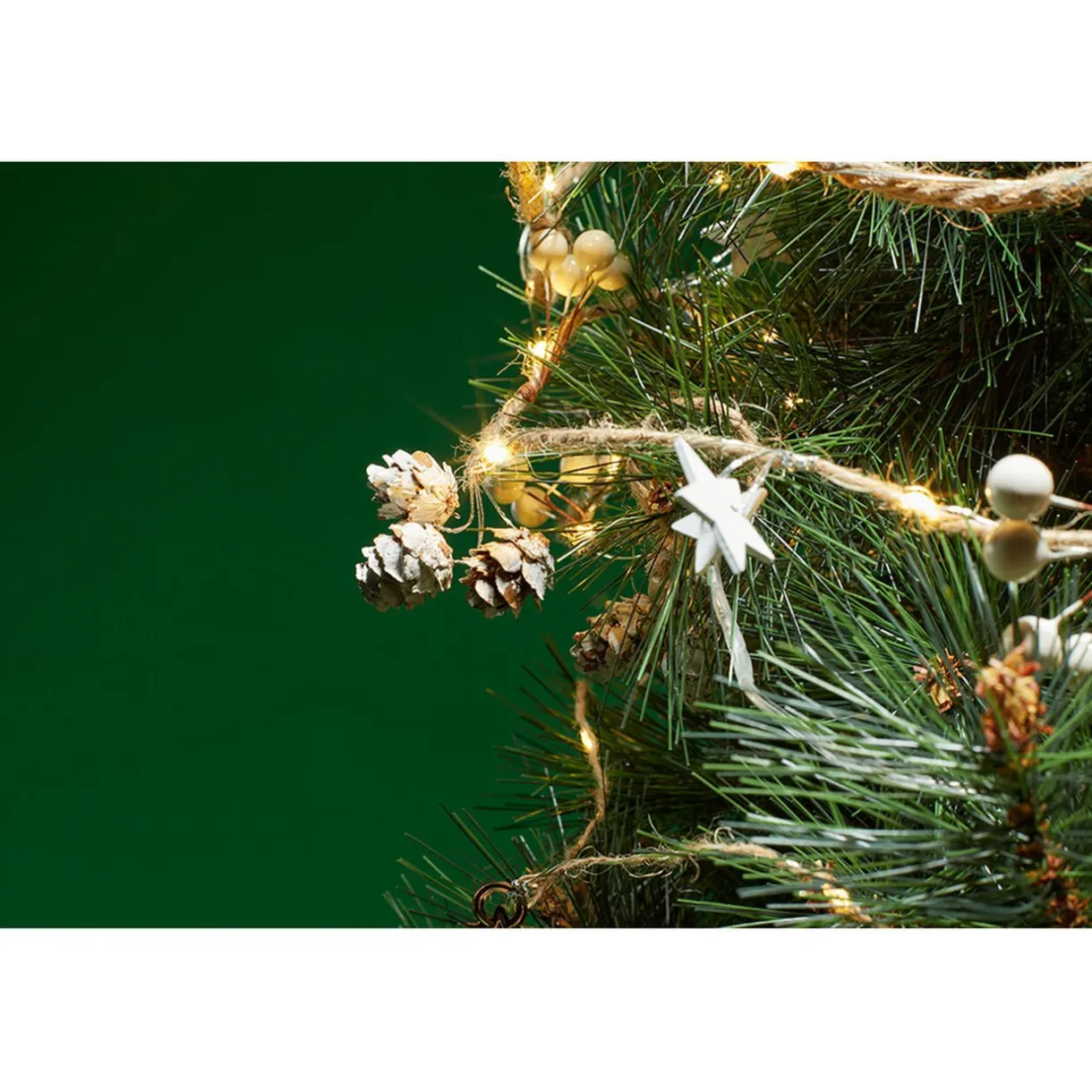 Gifi Guirlande de Noël pommes de pin^ Décoration Sapin