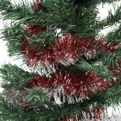 Gifi Guirlande de Noël rouge argentée 1,8 m^ Décoration Sapin