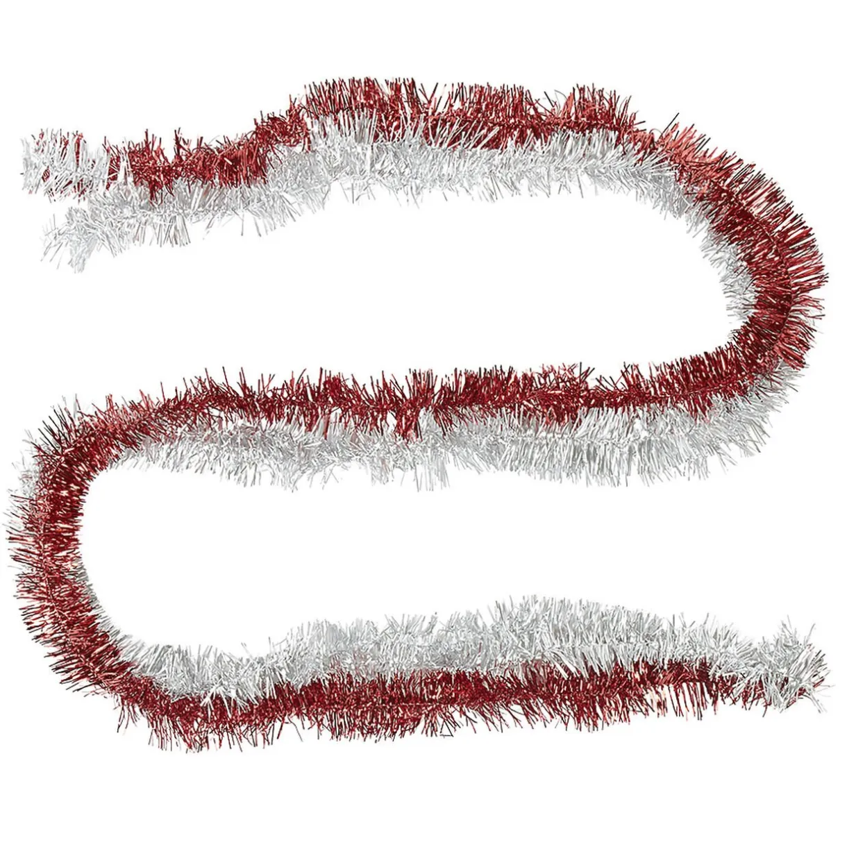 Gifi Guirlande de Noël rouge argentée 1,8 m^ Décoration Sapin