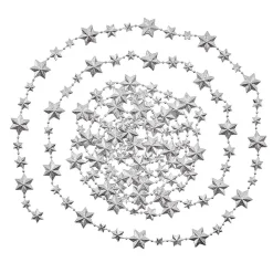 Gifi Guirlande de Noël étoile argentée 4,5 m^ Décoration Sapin