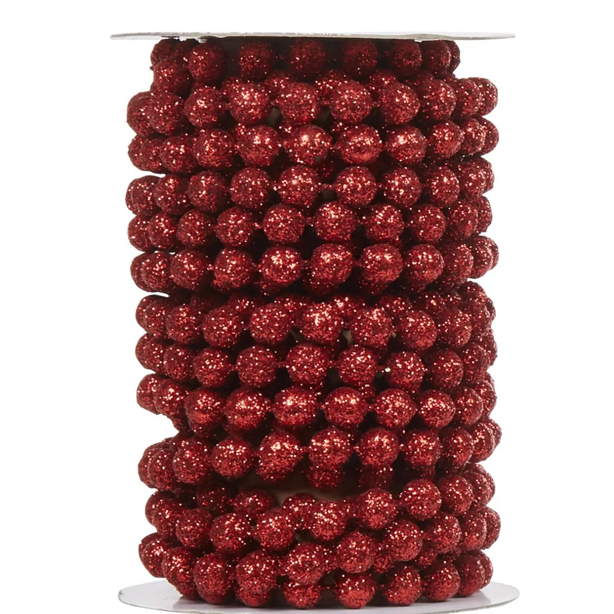Gifi Guirlande de perles rouges pour Noël^ Décoration Sapin