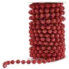 Gifi Guirlande de perles rouges 500 cm^ Décoration Sapin