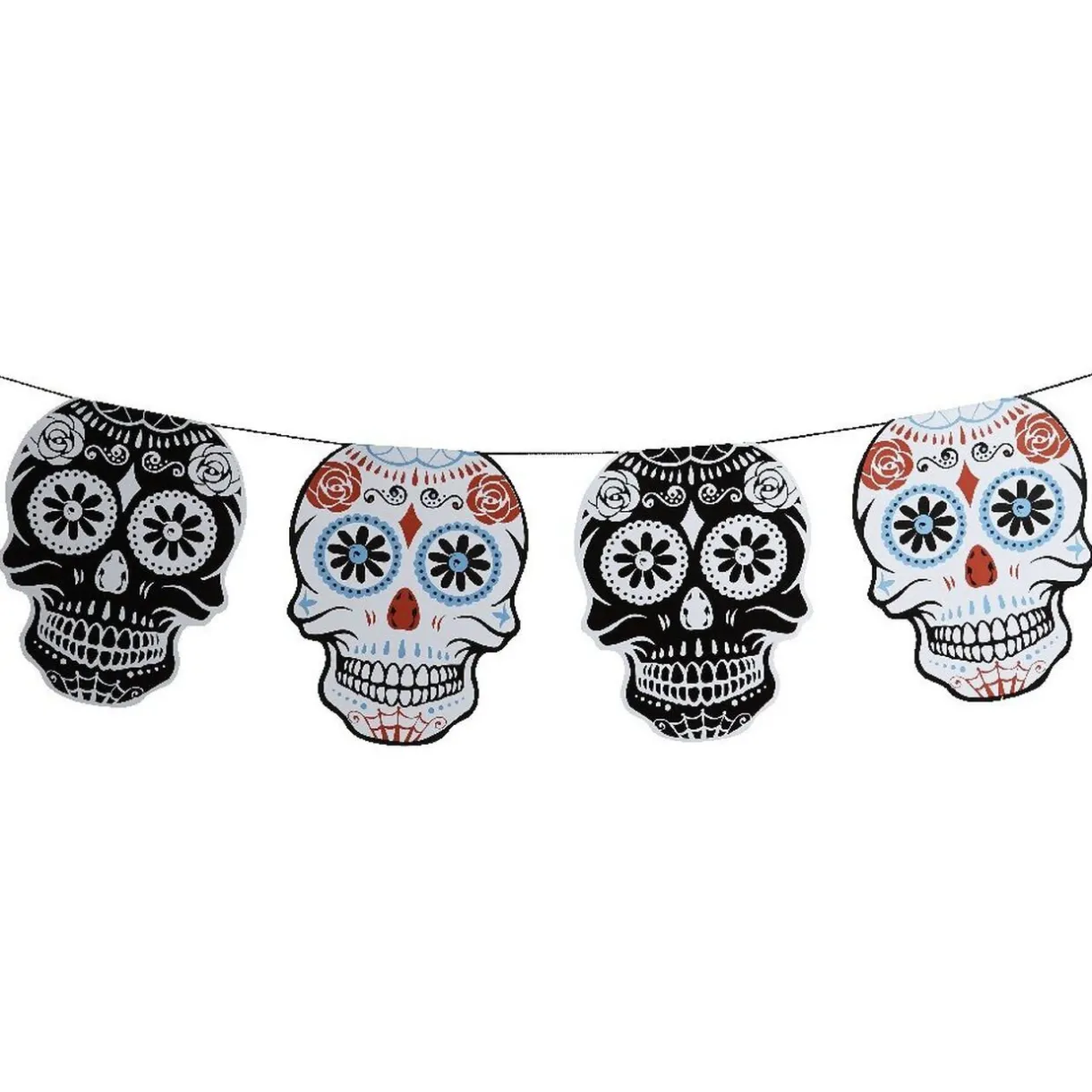 New Gifi Guirlande de têtes de mort Day of the Dead
