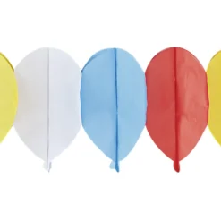 Sale Gifi Guirlande en papier Circus rouge, jaune, bleu et blanc