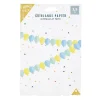 Sale Gifi Guirlande en papier forme ballon bleu, jaune et vert
