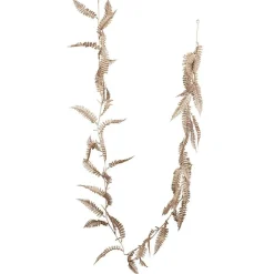 Gifi Guirlande feuillage artificiel pailleté doré L170cm^ Décoration Sapin