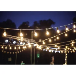 Outlet Gifi Guirlande guinguette 50 LED 10 boules blanches 6m