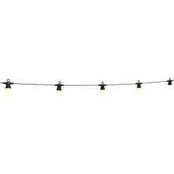 Outlet Gifi Guirlande guinguette 50 LED 10 boules blanches 6m