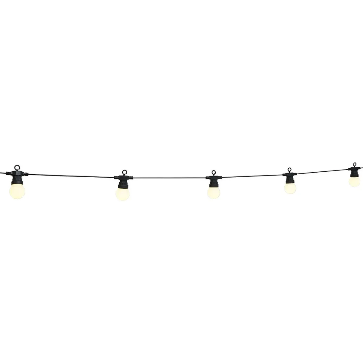 Outlet Gifi Guirlande guinguette 50 LED 10 boules blanches 6m