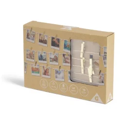 Clearance Gifi Guirlande LED à pinces 280cm plastique doré