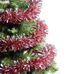 Gifi Guirlande rouge métallisé L180cm^ Décoration Sapin