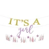 Best Gifi Guirlande révélation fille It's a girl sur 3 rangées