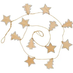 Gifi Guirlande sapin étoile bois^ Décoration Sapin