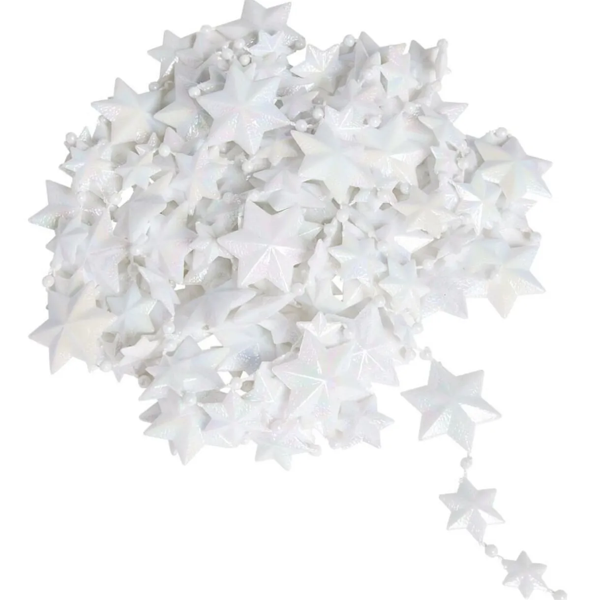 Gifi Guirlande étoile blanc iridescent 4,5m^ Décoration Sapin