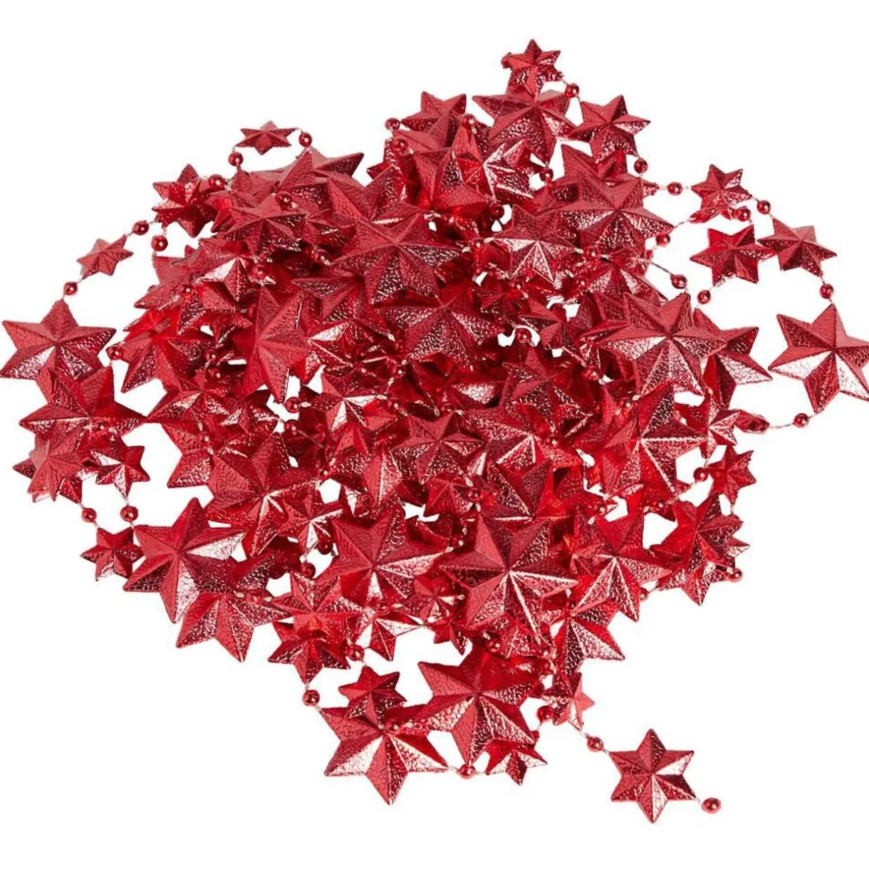 Gifi Guirlande étoile rouge scintillante 4,5m^ Décoration Sapin