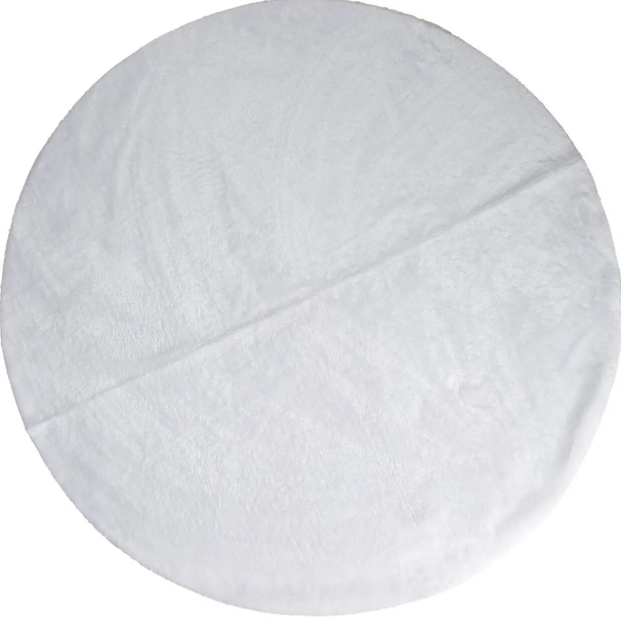 Best Gifi Jupe de sapin de Noël en peluche diamètre 120cm blanc