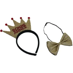 Outlet Gifi Kit accessoires Bonne année noir et doré