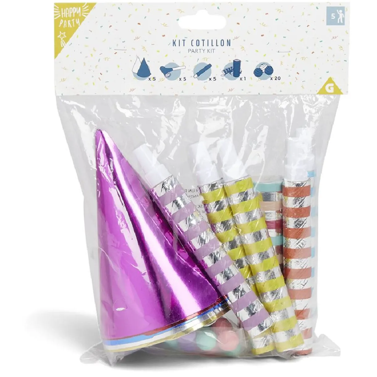 Outlet Gifi Kit cotillon 5 personnes