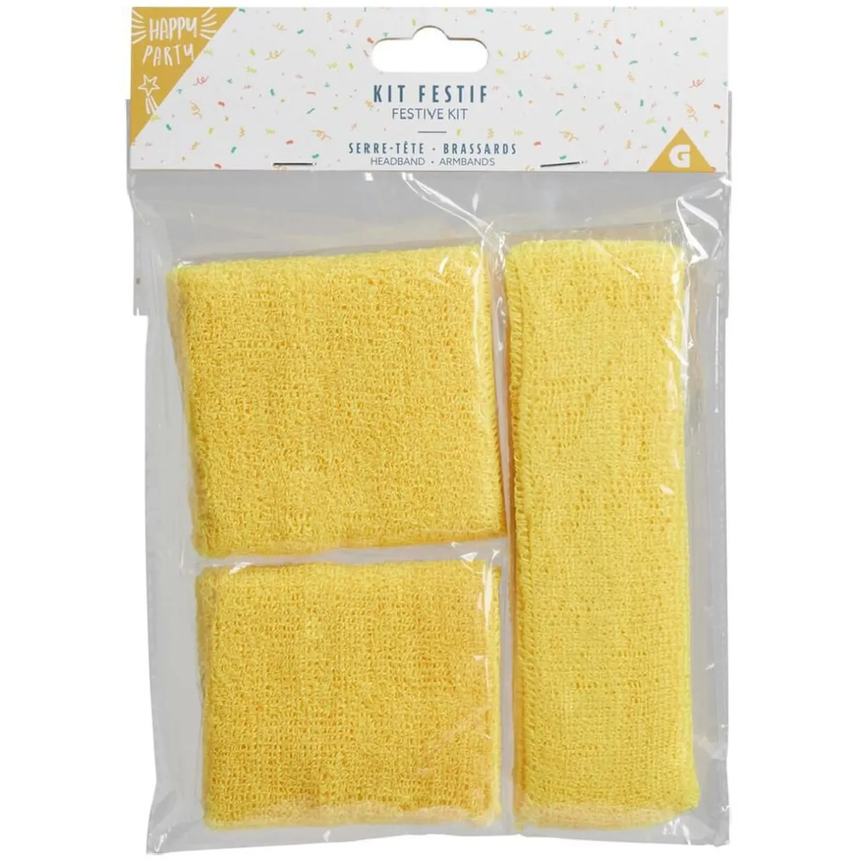 Sale Gifi Kit festif 2 bandeaux de poignet et 1 de tête - 4 coloris