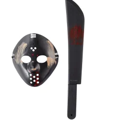 Outlet Gifi Kit Halloween masque et grande lame gris pour enfant