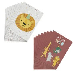 Gifi Kit invitation 8 personnes cartes et enveloppes thème animaux sauvage^ Loisirs Créatifs Et Emballage Cadeau