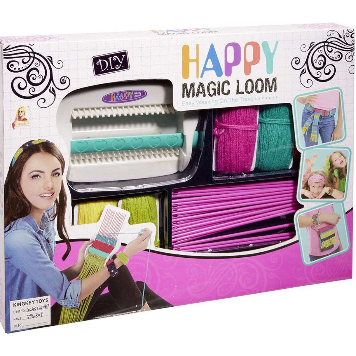 Best Gifi Kit métier à tisser bracelet magique DIY