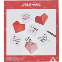 Gifi Kit origami 6 coeurs avec messages personnalisés^ Loisirs Créatifs Et Emballage Cadeau
