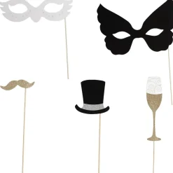 Outlet Gifi Kit photo booth nouvel an 15 pièces