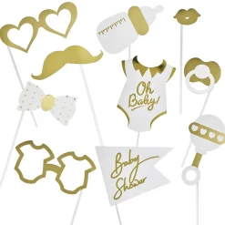 Outlet Gifi Kit photobooth baby doré x10