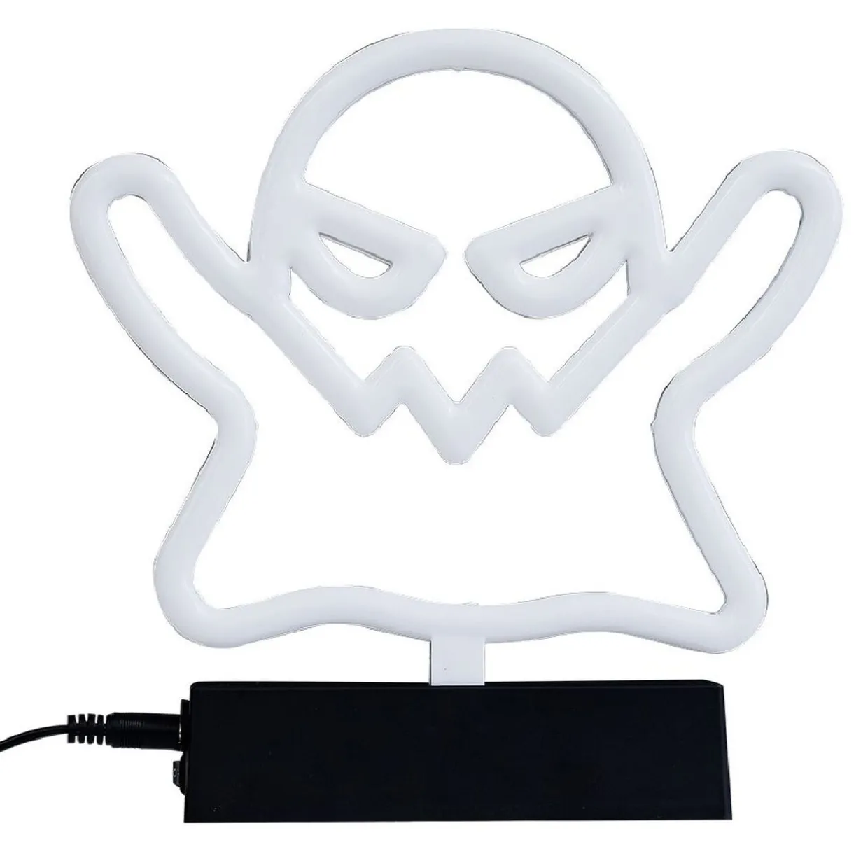 Outlet Gifi Lampe néon Halloween fantôme jaune et violet 21xH21cm