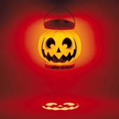 Clearance Gifi Lanterne LED sonore projecteur Halloween forme citrouille orange