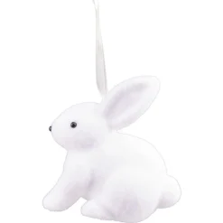 Gifi Lapin à suspendre blanc H10cm^ Décoration Sapin