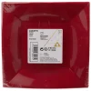Best Gifi Lot de 6 assiettes à dessert réutilisables rouges