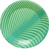 Sale Gifi Lot de 10 assiettes en carton motif feuille tropicale