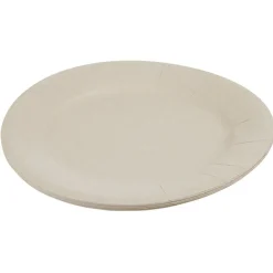 Best Gifi Lot de 10 assiettes en carton uni lin Ø18 cm