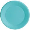 Clearance Gifi Lot de 10 assiettes en carton bleu caraïbes biodégradable Ø23 cm