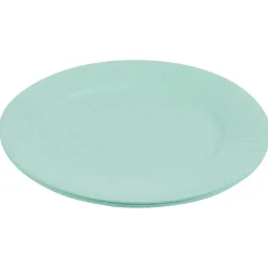 Best Gifi Lot de 10 assiettes en carton vert d'eau Ø18 cm
