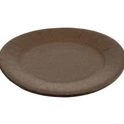Best Gifi Lot de 10 assiettes en carton taupe Ø18 cm