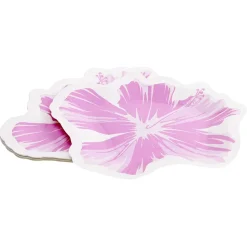 Sale Gifi Lot de 10 assiettes en carton design fleur d'hibiscus