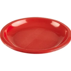 Clearance Gifi Lot de 6 assiettes en plastique rouge
