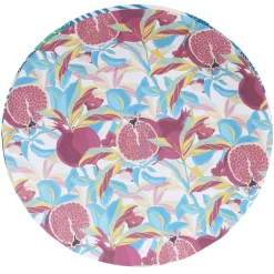 Best Gifi Lot de 10 assiettes plates rondes carton motif exotique grenade feuillage Ø23cm