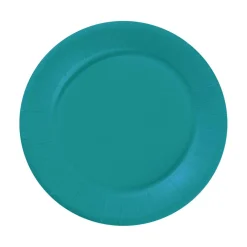 Sale Gifi Lot de 20 assiettes rondes en carton bleu canard