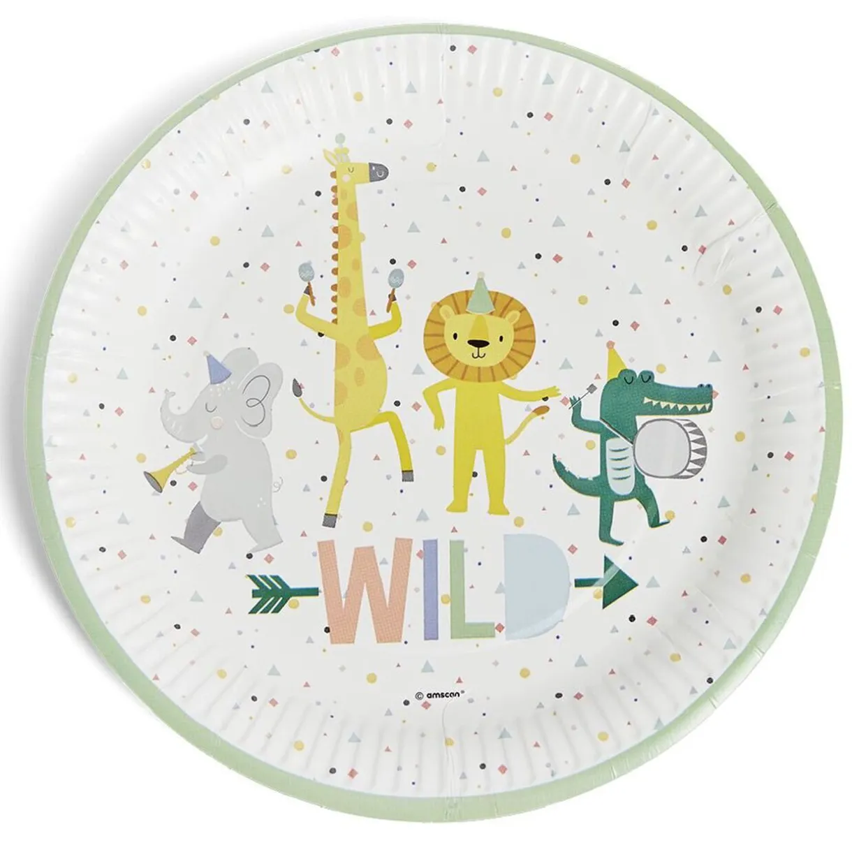 Best Gifi Lot de 8 assiettes Wild carton Ø23cm