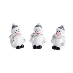 Best Gifi Lot de 3 décorations de table forme bonhomme de neige