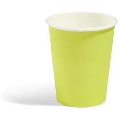 Best Gifi Lot de 10 gobelets en carton uni jaune